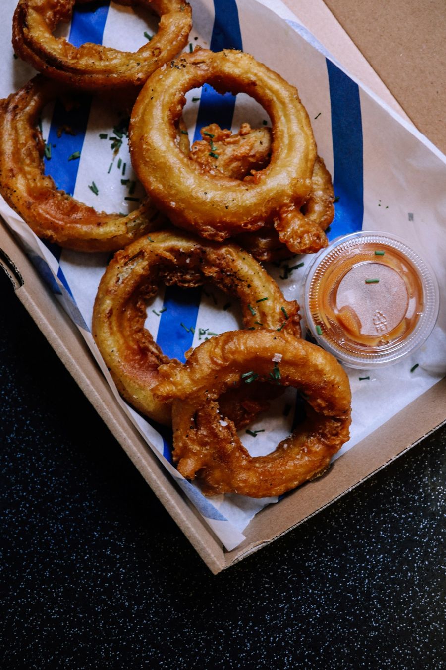 Stock photo of onion rings